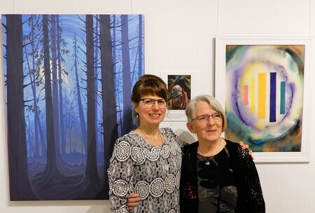 Megan and Judith with Emily Carr Inspirations