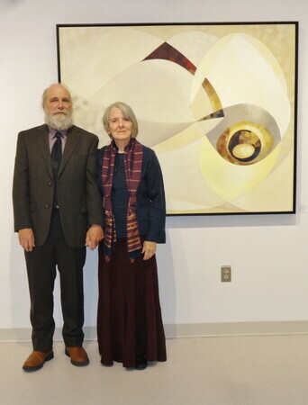Geography VIII. Judith with Mike @ 2014 art exhibit